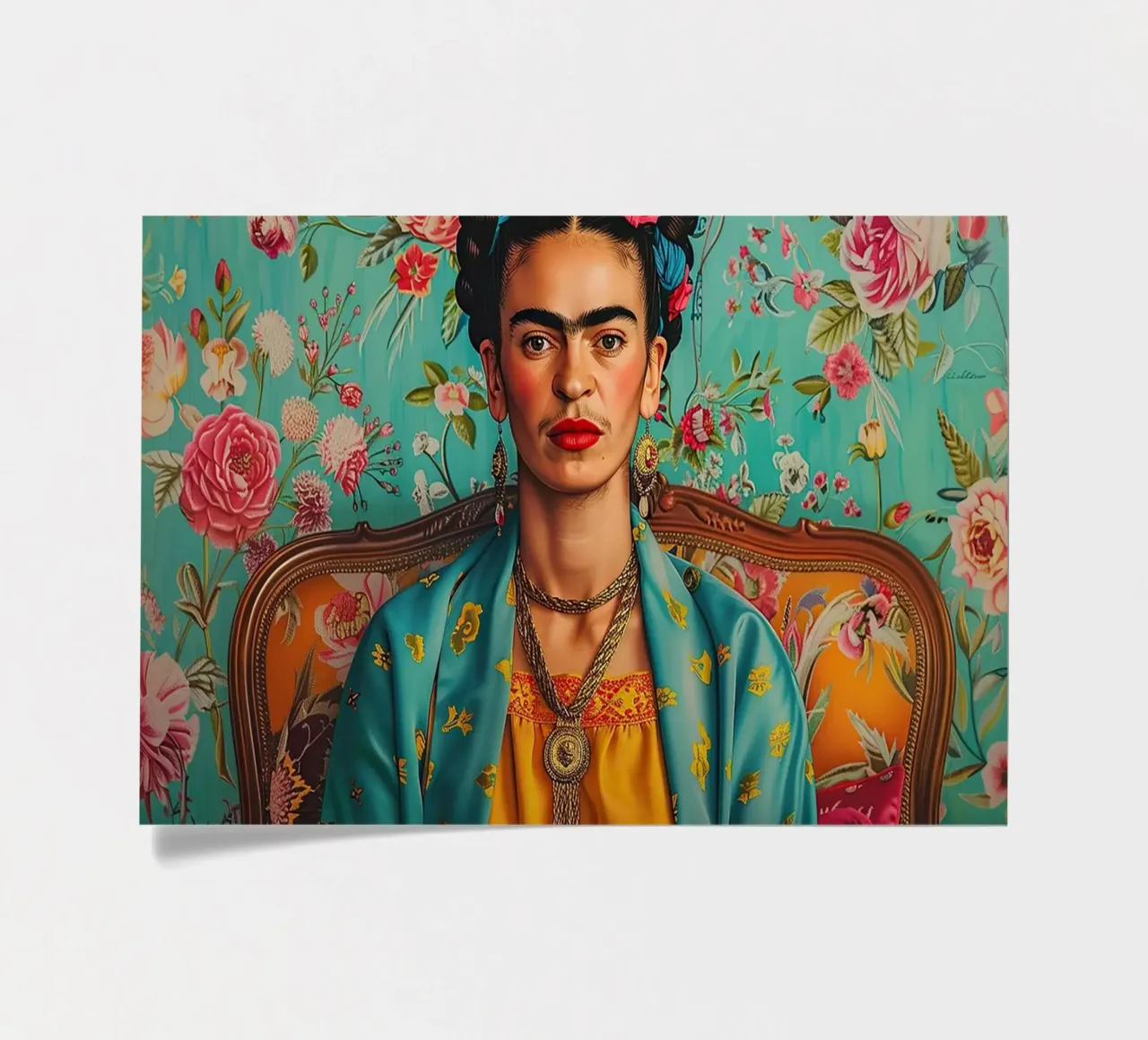 Frida Kahlo "Unyielding Spirit" foglio adesivo da Fantasias Florales