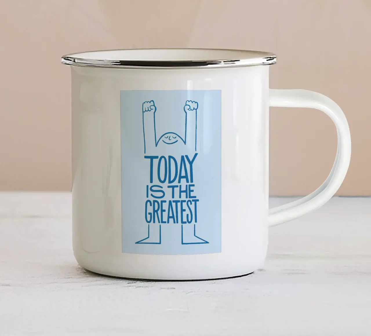 oggi è il più grande tazza in smalto da the gondals