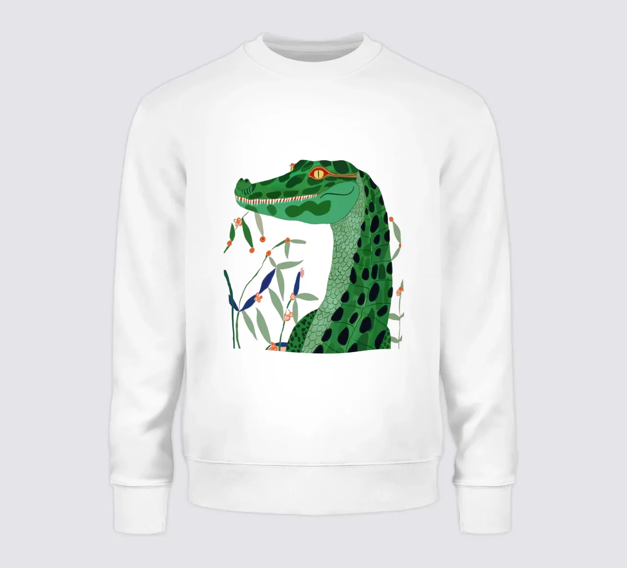Pegatina Cocodrilo de la jungla, Ropa sudadera de ArtsySesta