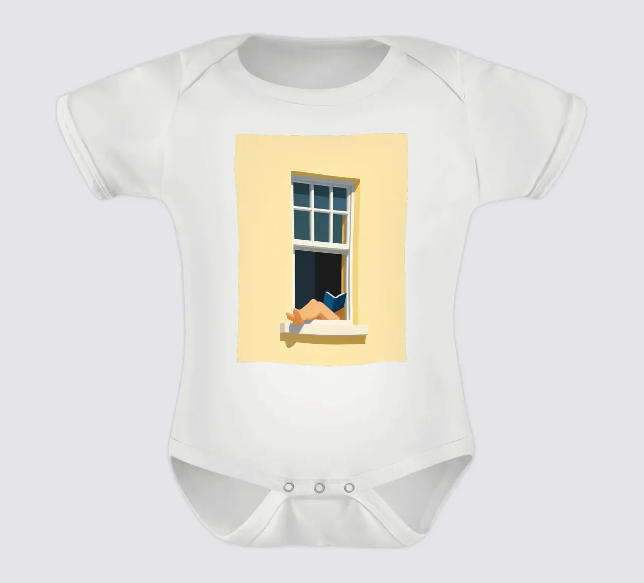 window short-sleeve baby romper by the gondals