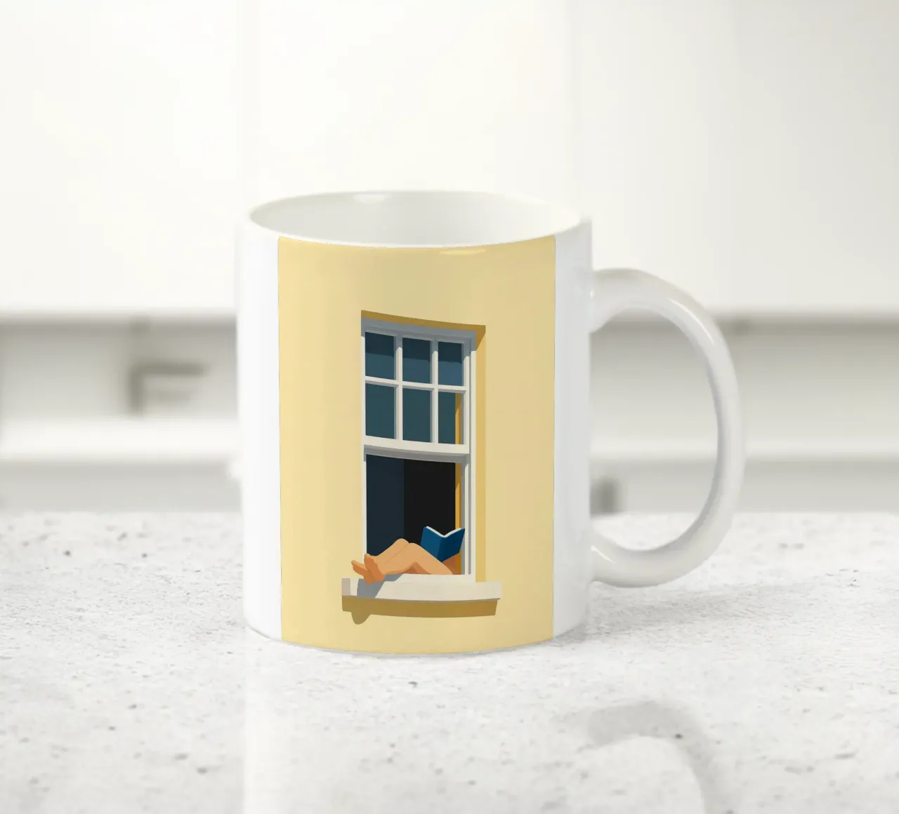 window ceramic mug by the gondals