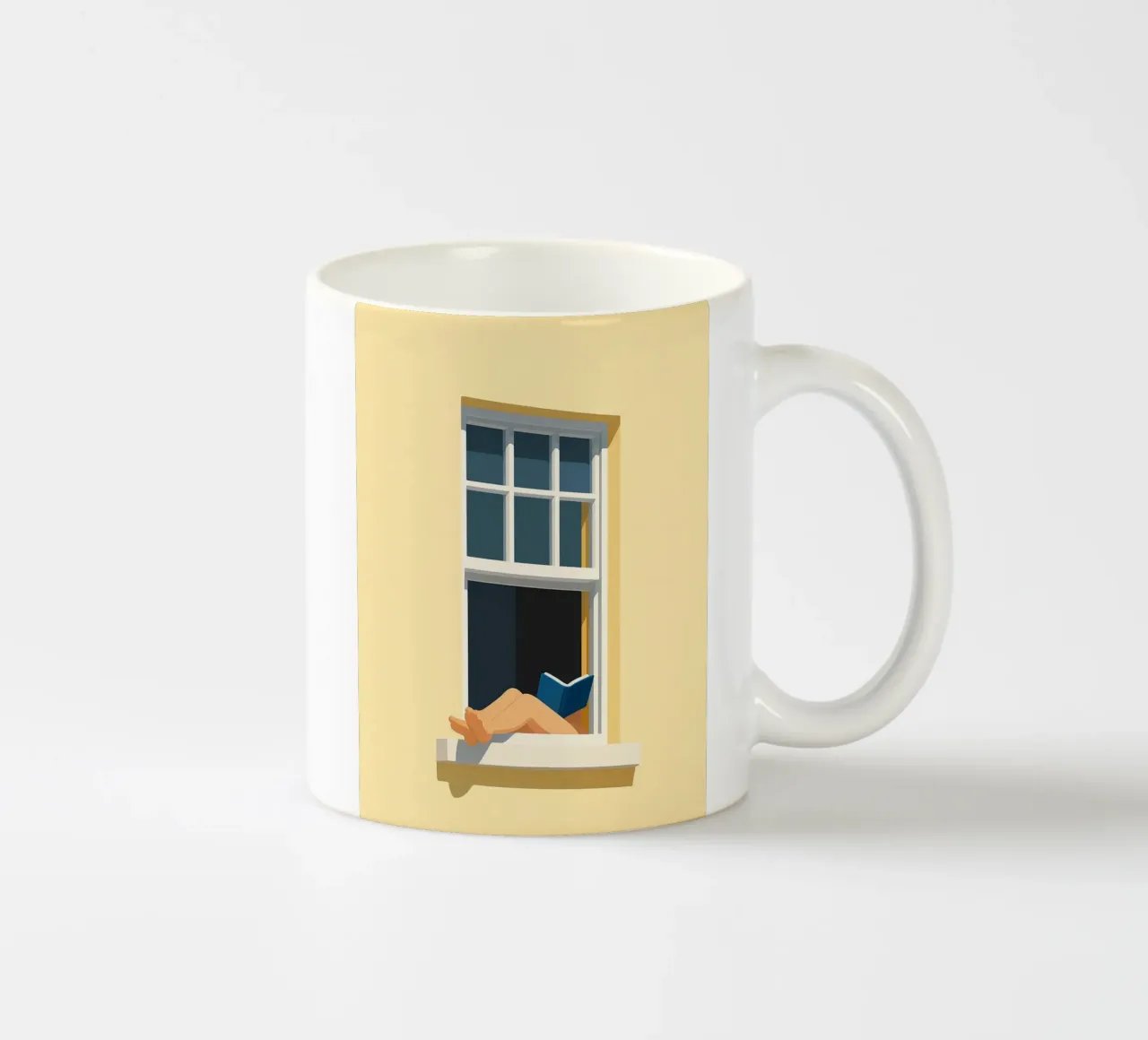 window ceramic mug by the gondals