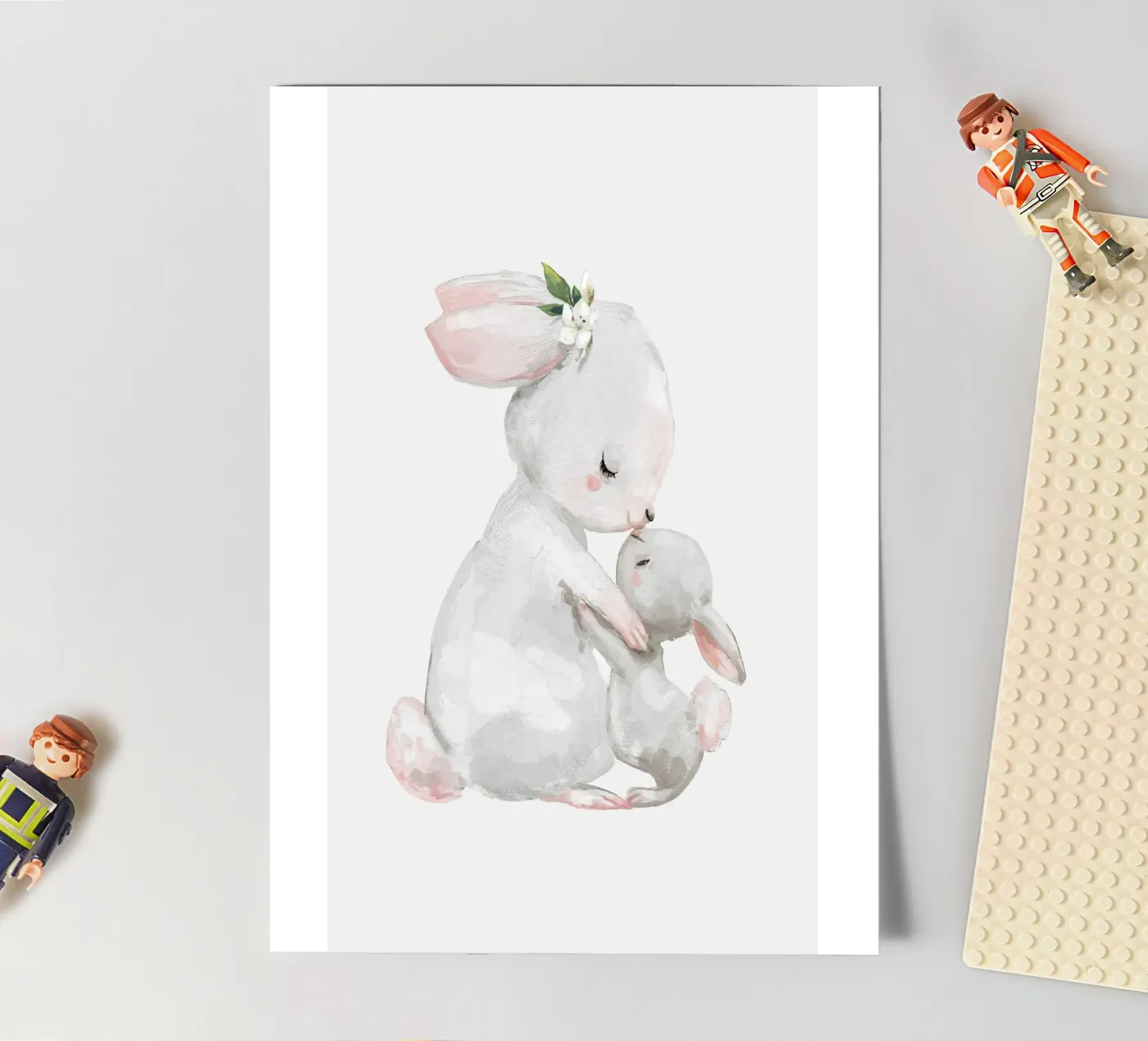 Hasenumarmung Stickerbogen von earl BM
