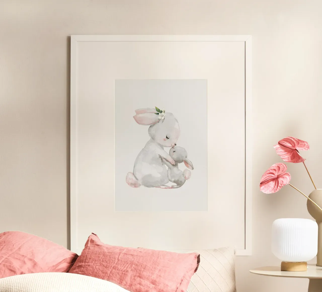 Hasenumarmung Poster von earl BM