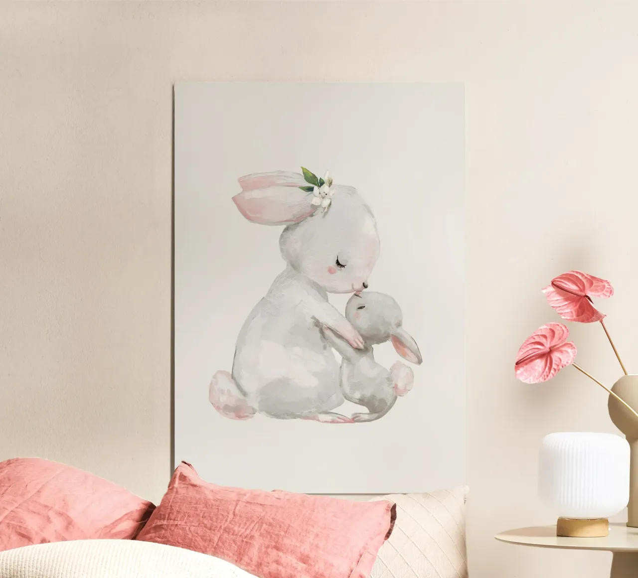 Hasenumarmung Poster von earl BM