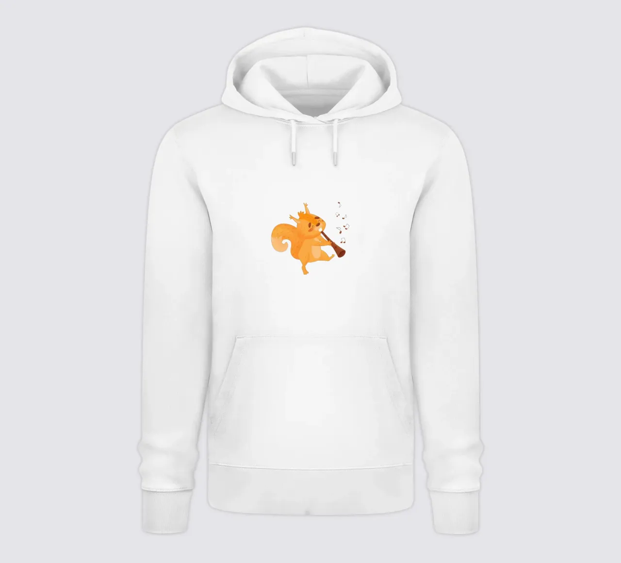 Scoiattolo arancione con flauto felpa con cappuccio da earl BM