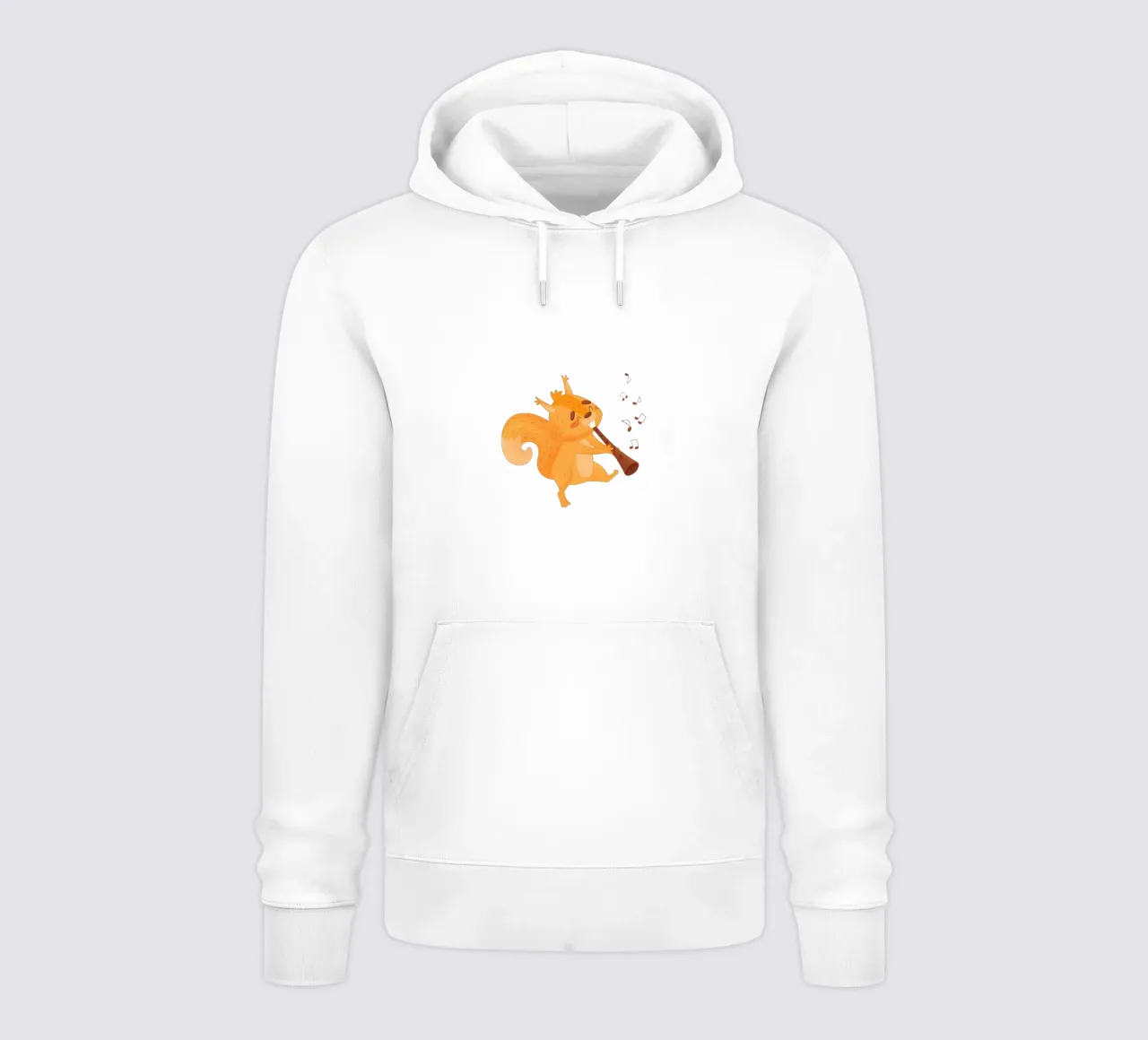 Scoiattolo arancione con flauto felpa con cappuccio da earl BM