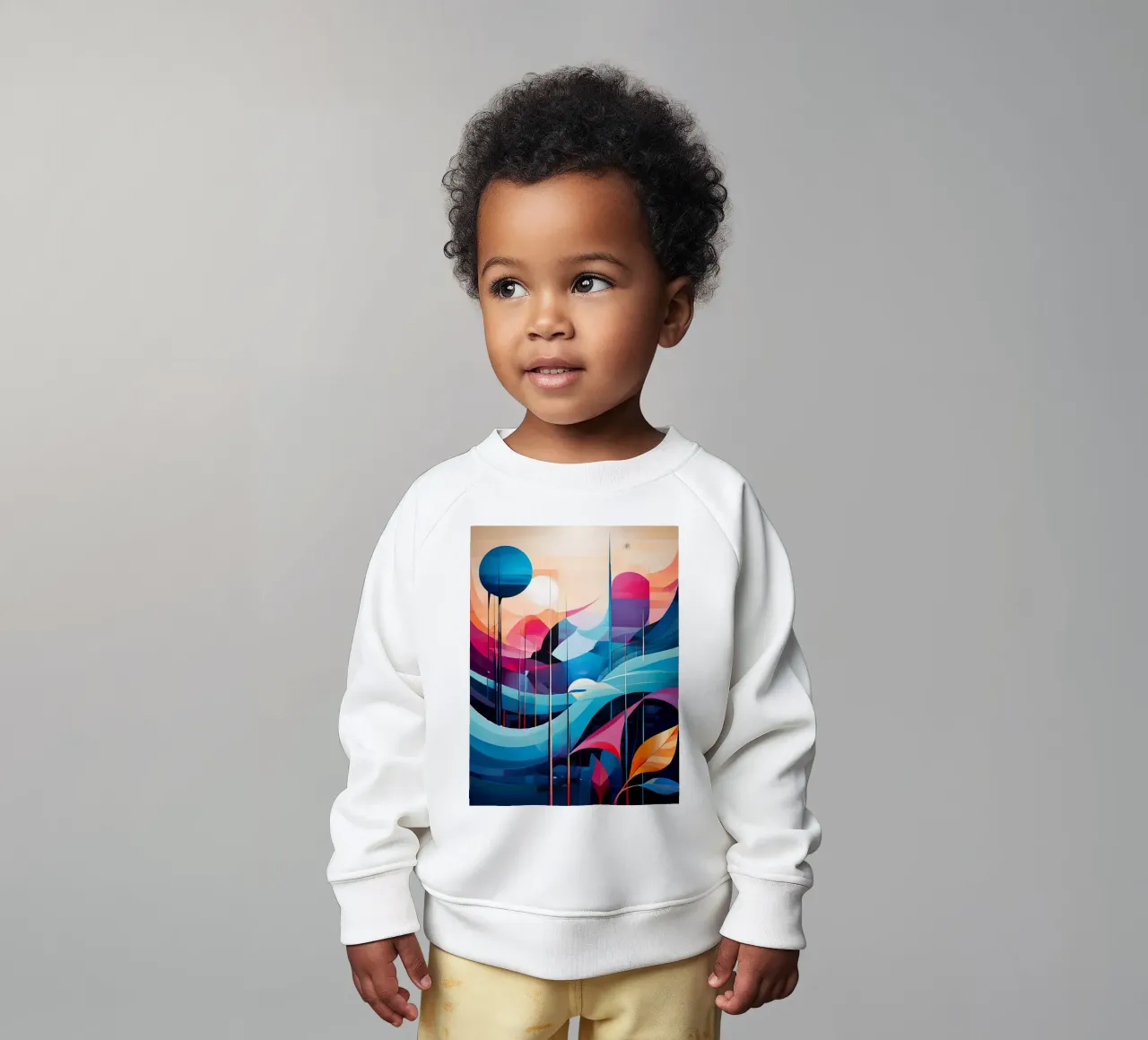 Orizzonti vibranti felpa neonato da Artistic-shop