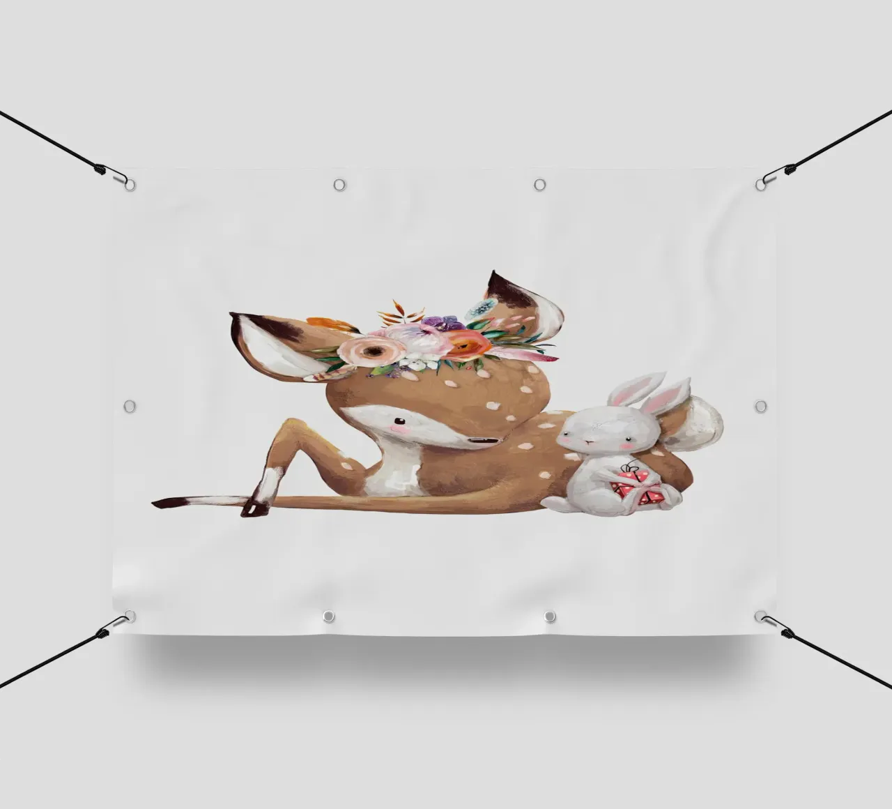 Cervo e coniglio telo in pvc da earl BM