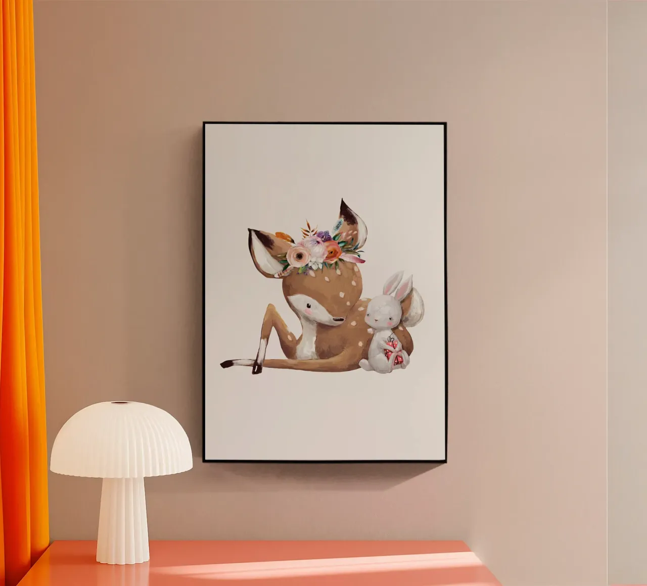 Cervo e coniglio plexiglass da earl BM