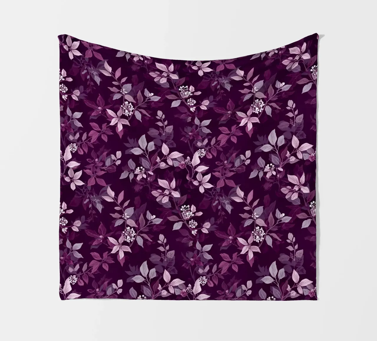 Purple Botanical Pattern coperta in pile da AzStore11