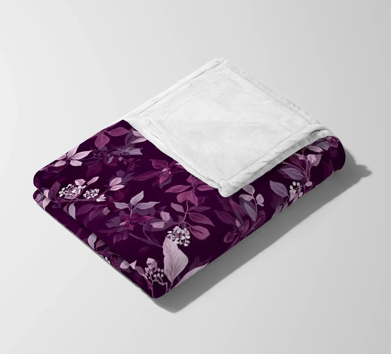 Purple Botanical Pattern coperta in pile da AzStore11