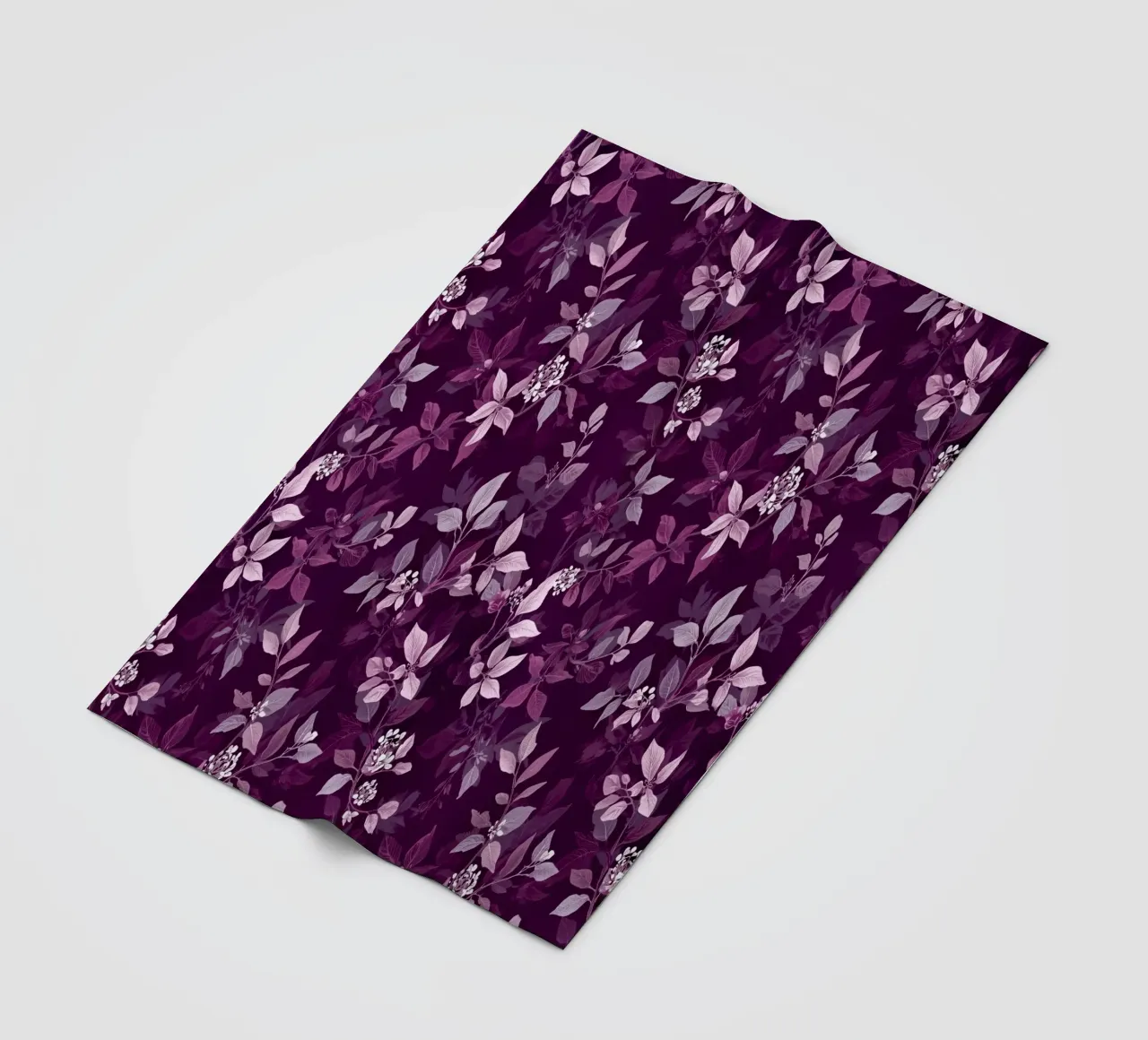 Purple Botanical Pattern coperta in pile da AzStore11