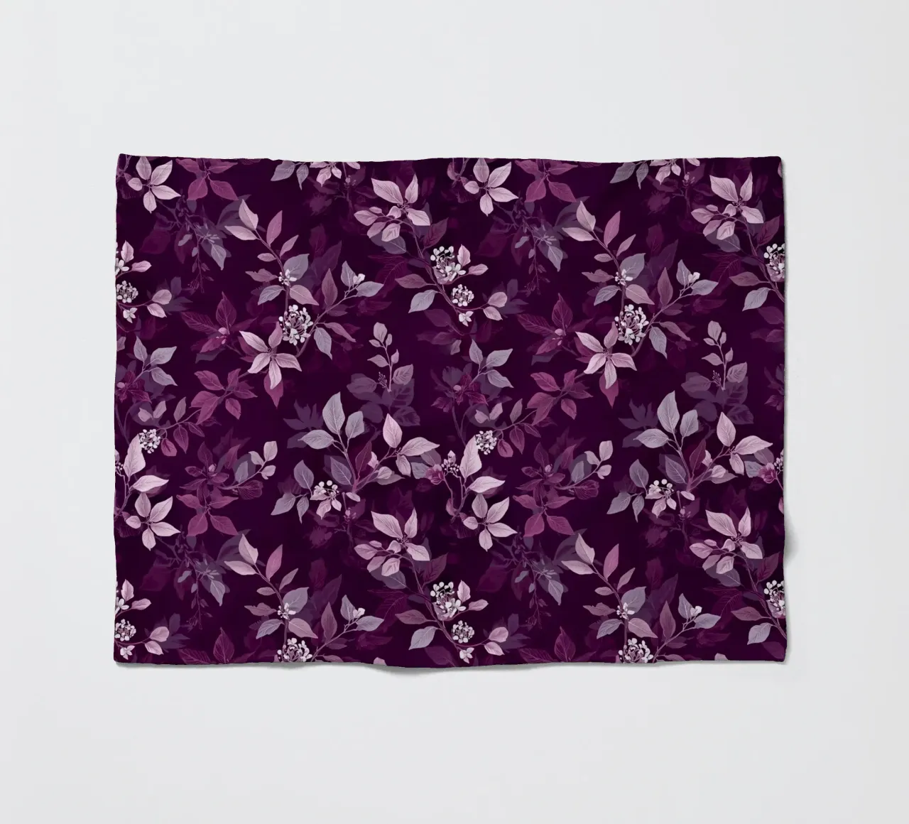 Purple Botanical Pattern coperta in pile da AzStore11