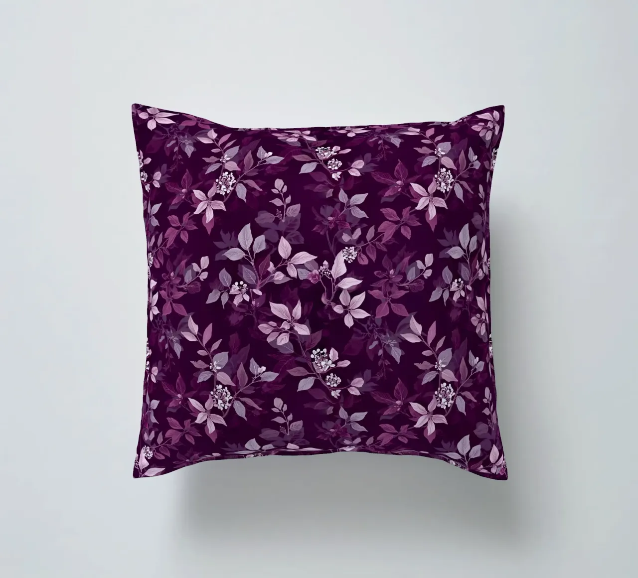 Purple Botanical Pattern cuscino da AzStore11