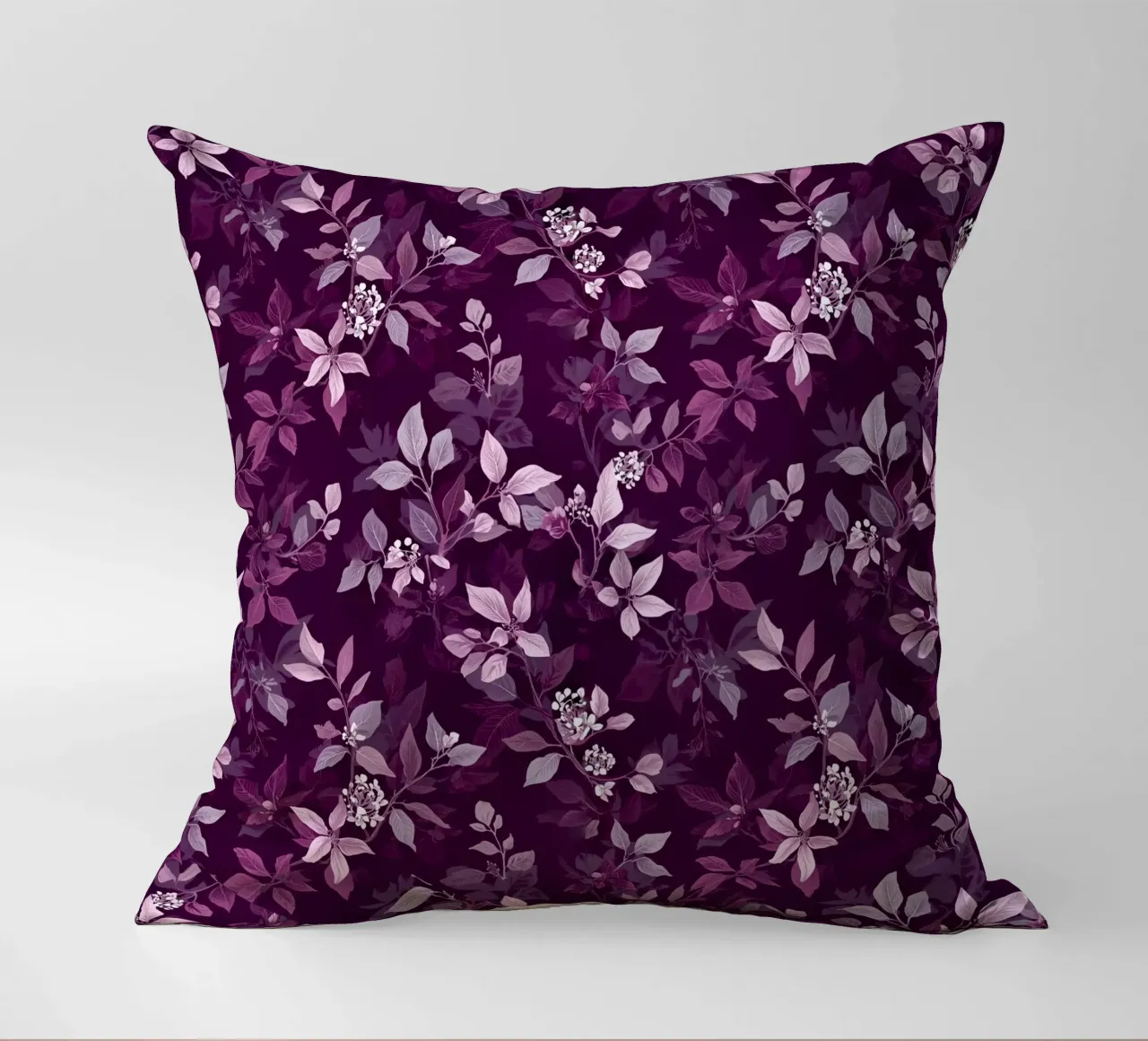 Purple Botanical Pattern cuscino da AzStore11