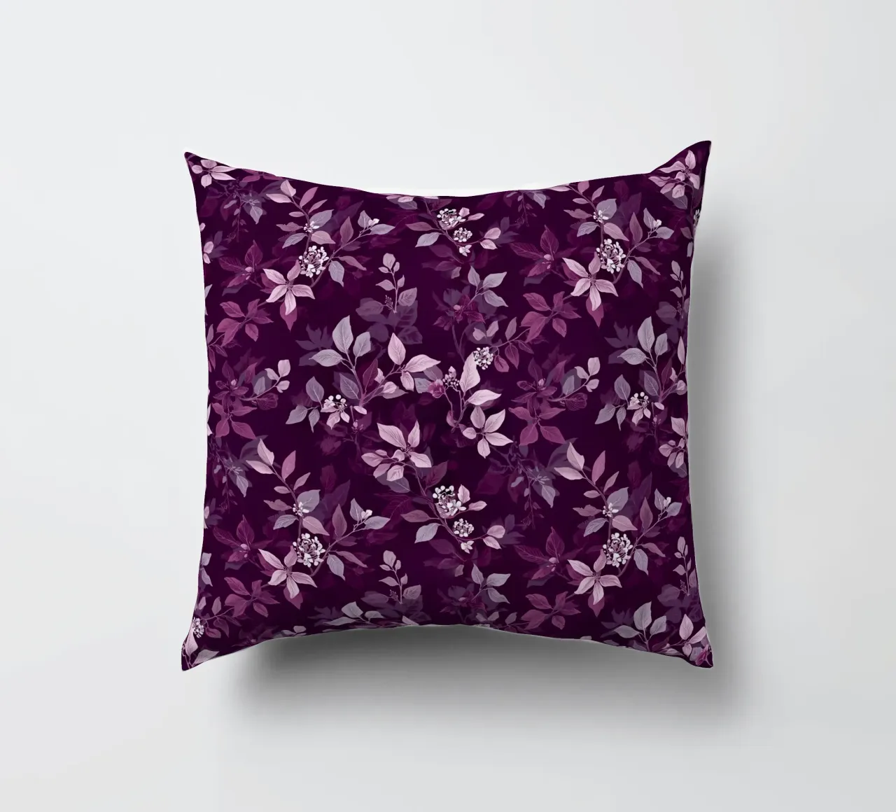 Purple Botanical Pattern cuscino da AzStore11