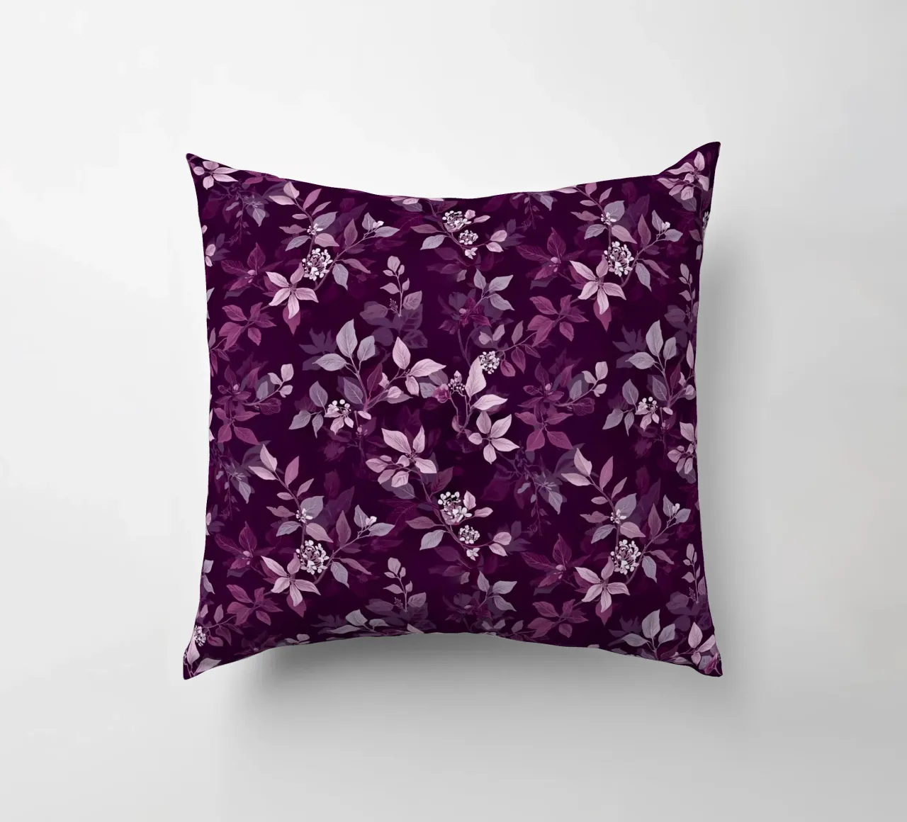 Purple Botanical Pattern cuscino da AzStore11