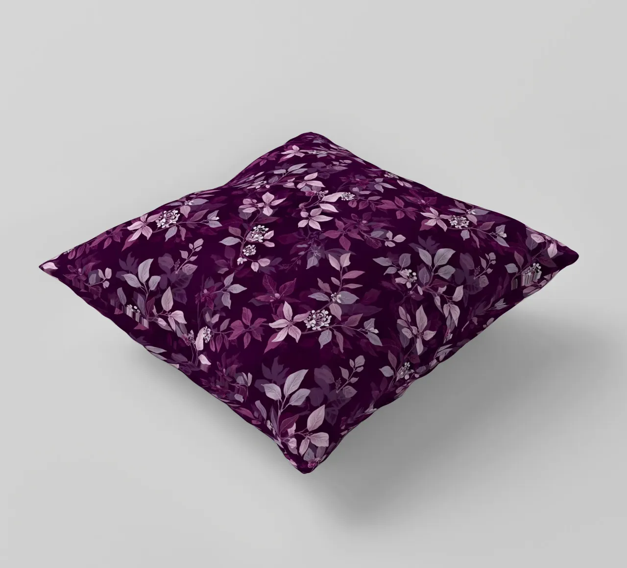 Purple Botanical Pattern cuscino da AzStore11