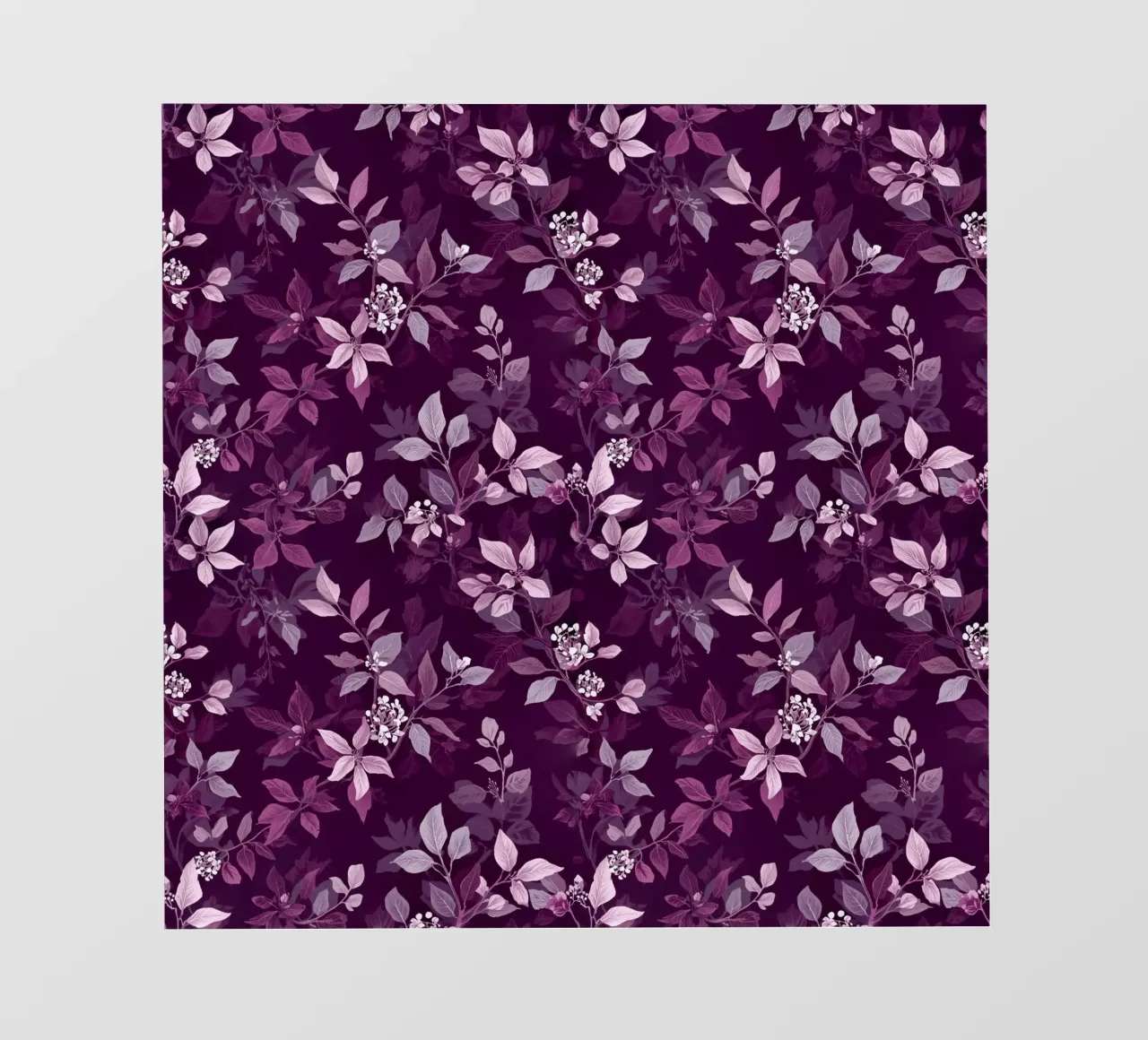 Purple Botanical Pattern pellicola backlit da AzStore11