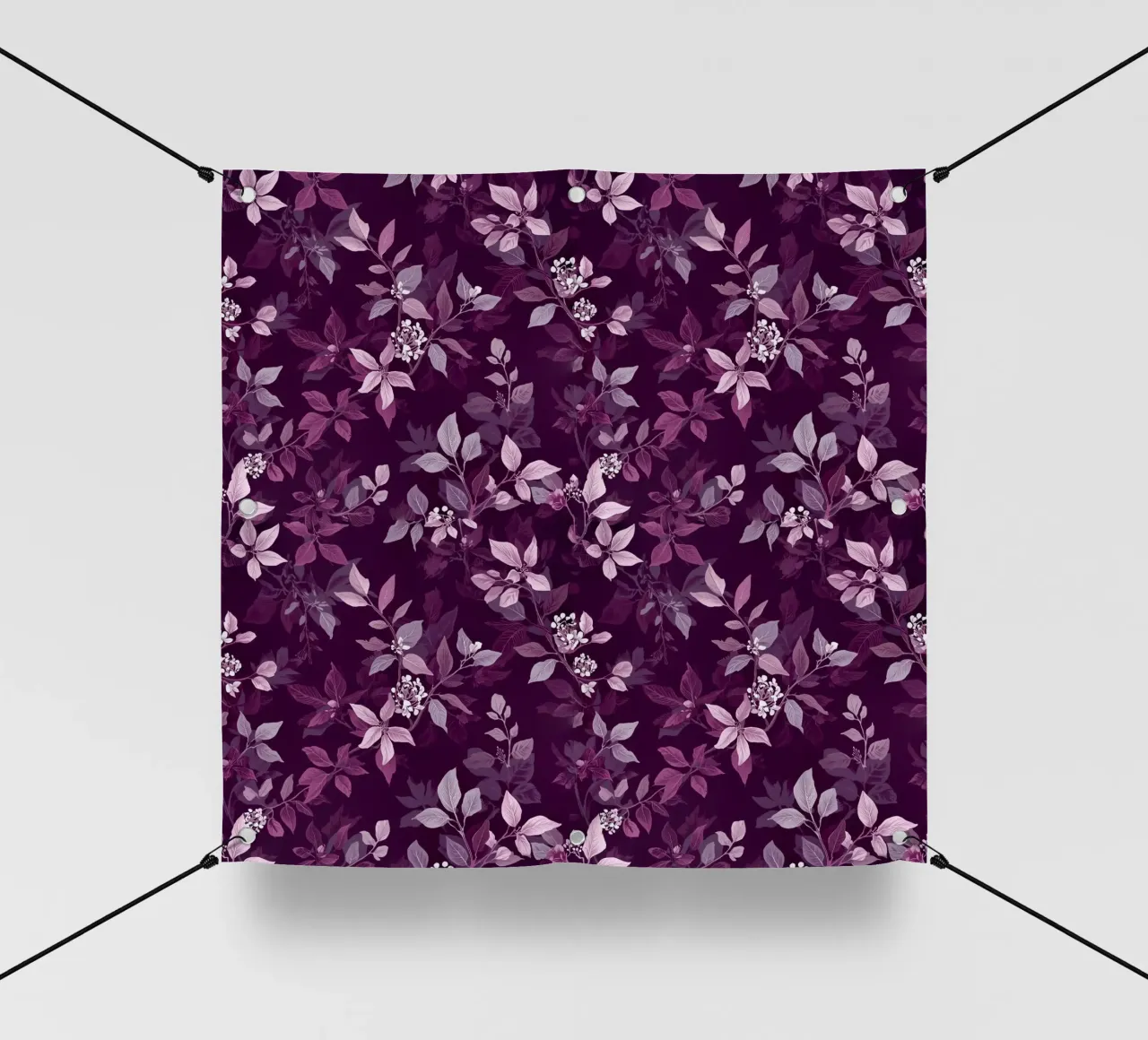 Purple Botanical Pattern telo in pvc da AzStore11