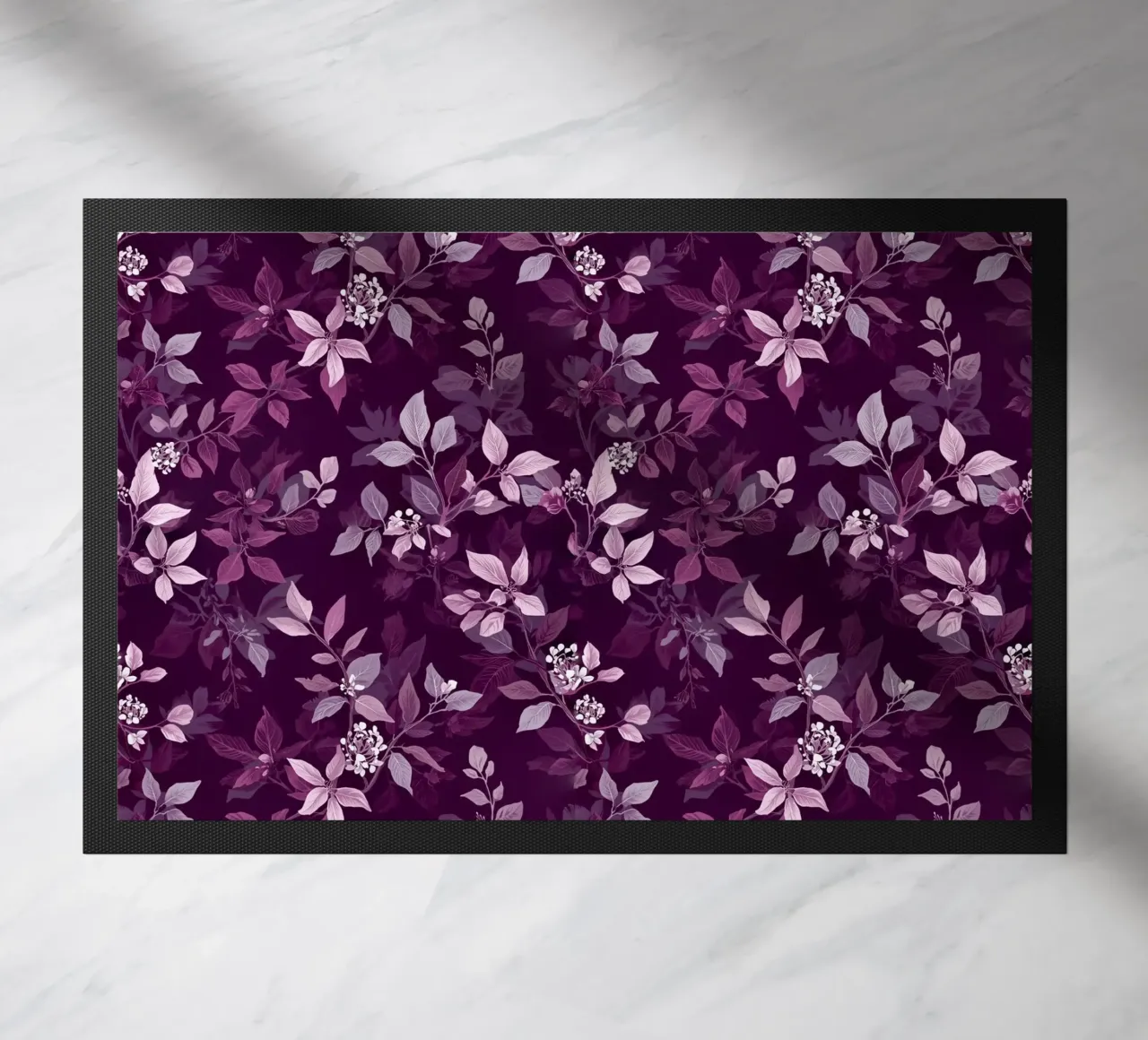 Purple Botanical Pattern zerbino da AzStore11