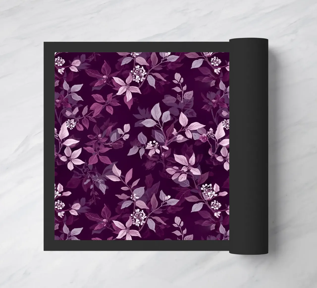 Purple Botanical Pattern zerbino da AzStore11