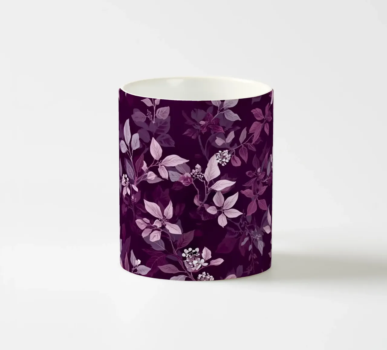 Purple Botanical Pattern tazza in ceramica da AzStore11
