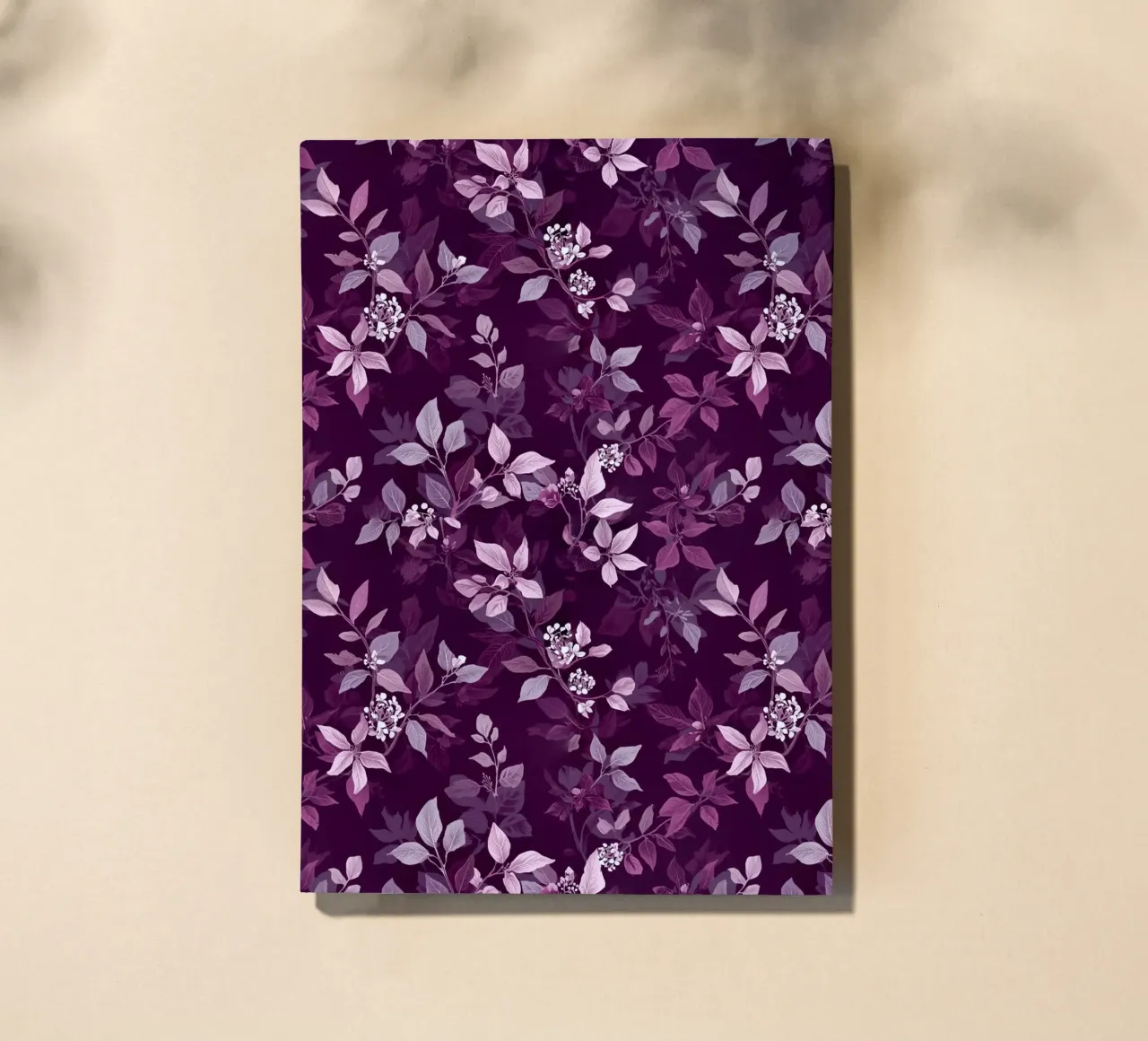 Purple Botanical Pattern notebook by AzStore11