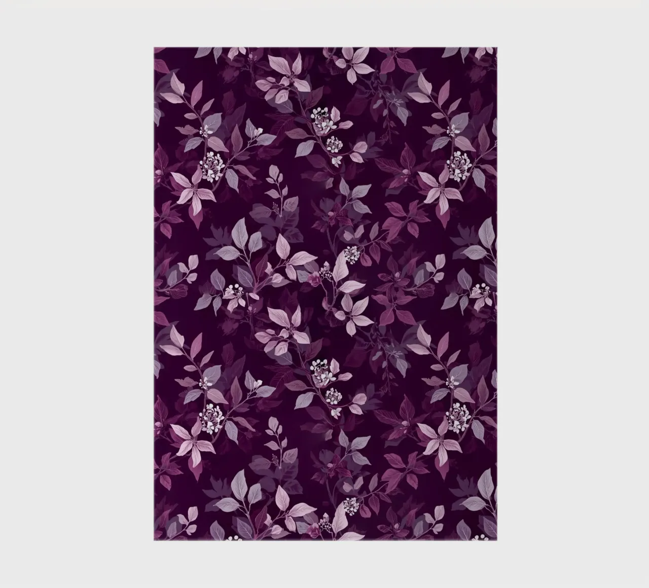 Purple Botanical Pattern notebook by AzStore11