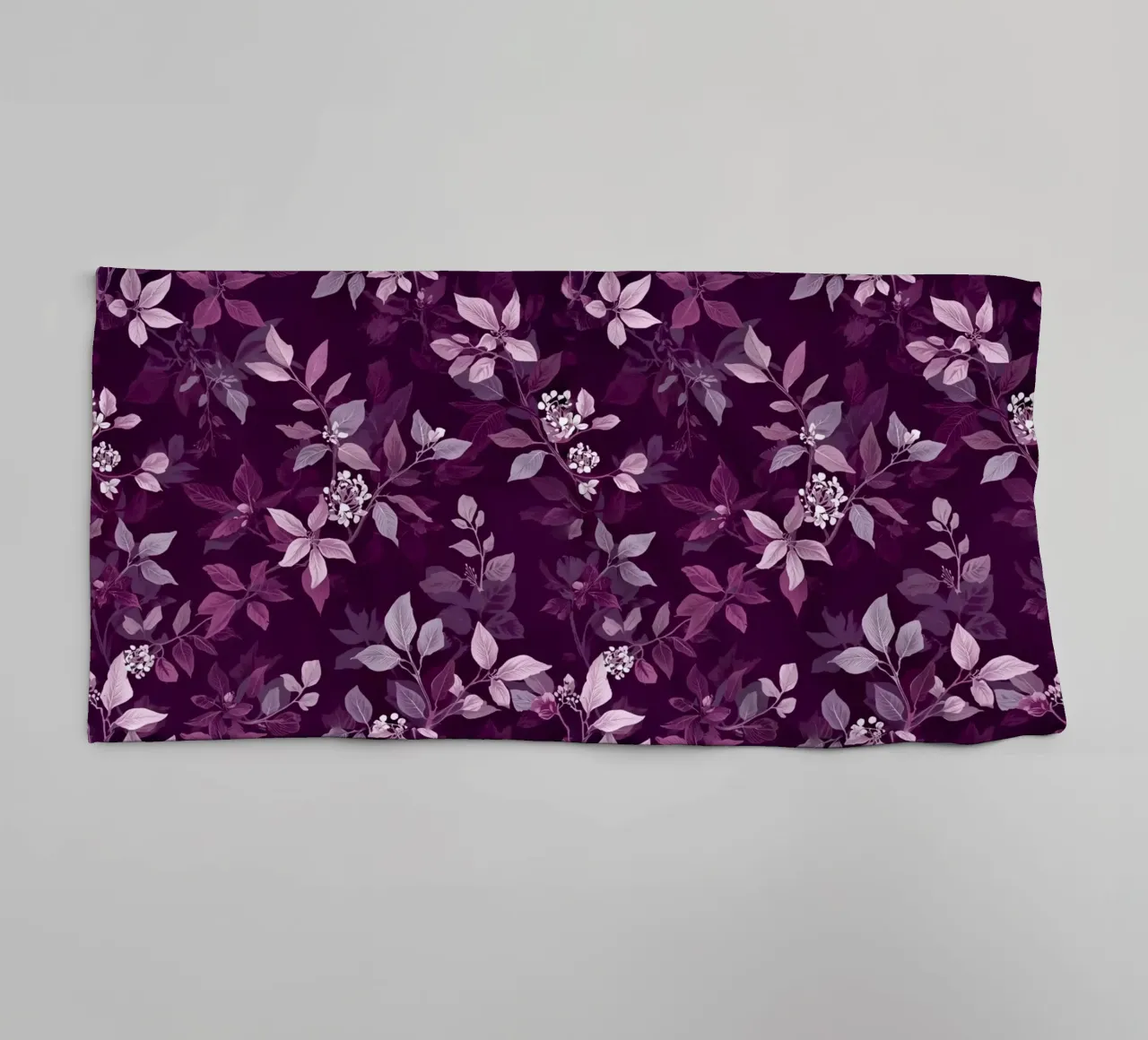 Purple Botanical Pattern asciugamano da bagno da AzStore11