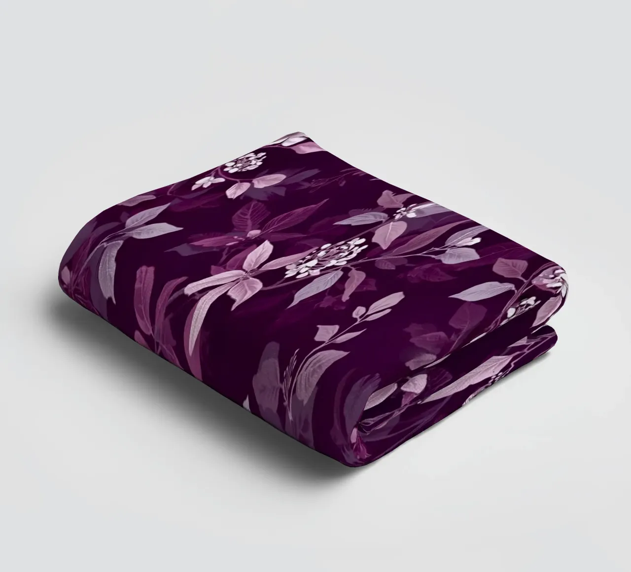 Purple Botanical Pattern asciugamano da bagno da AzStore11