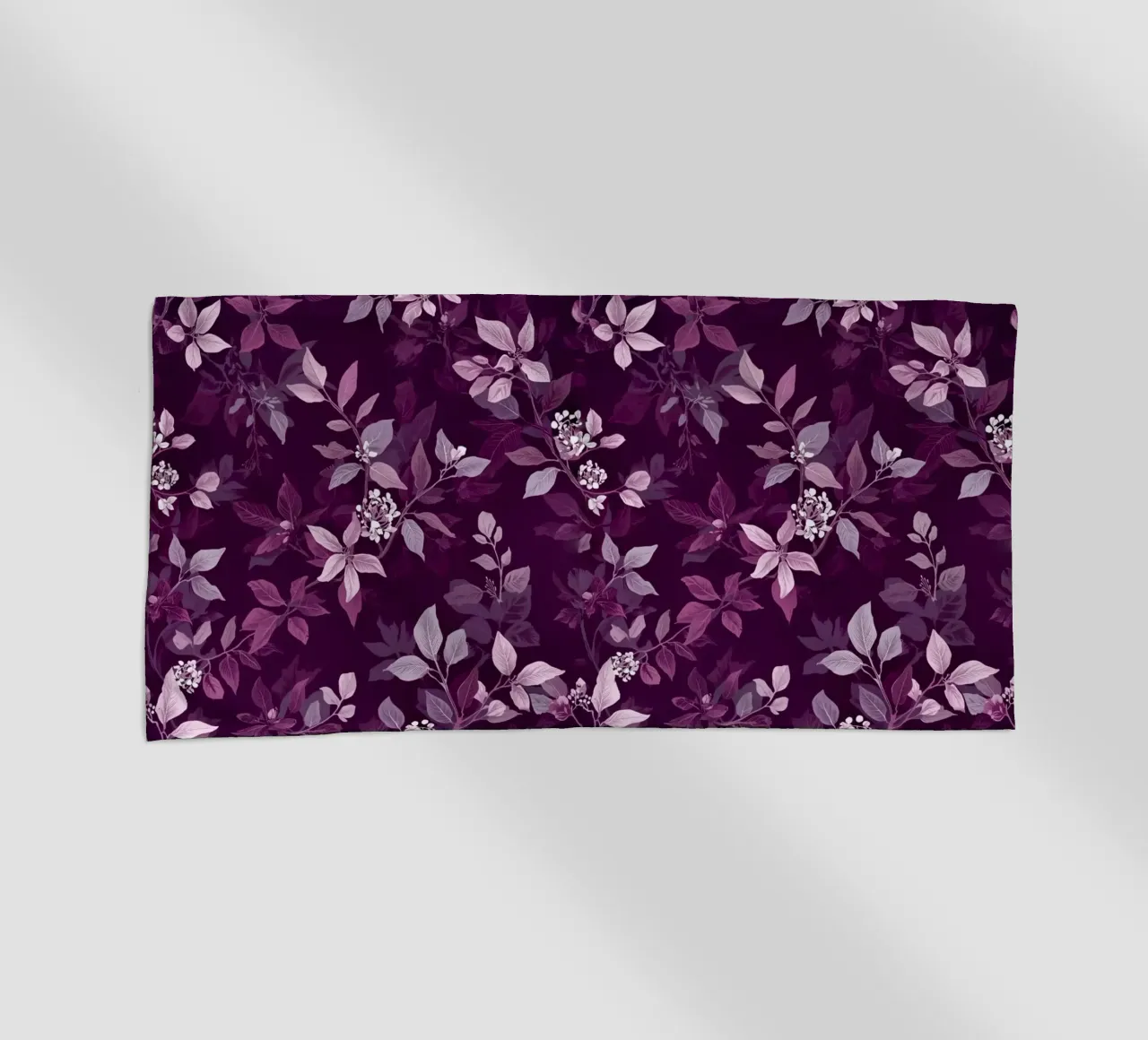 Purple Botanical Pattern telo mare da AzStore11