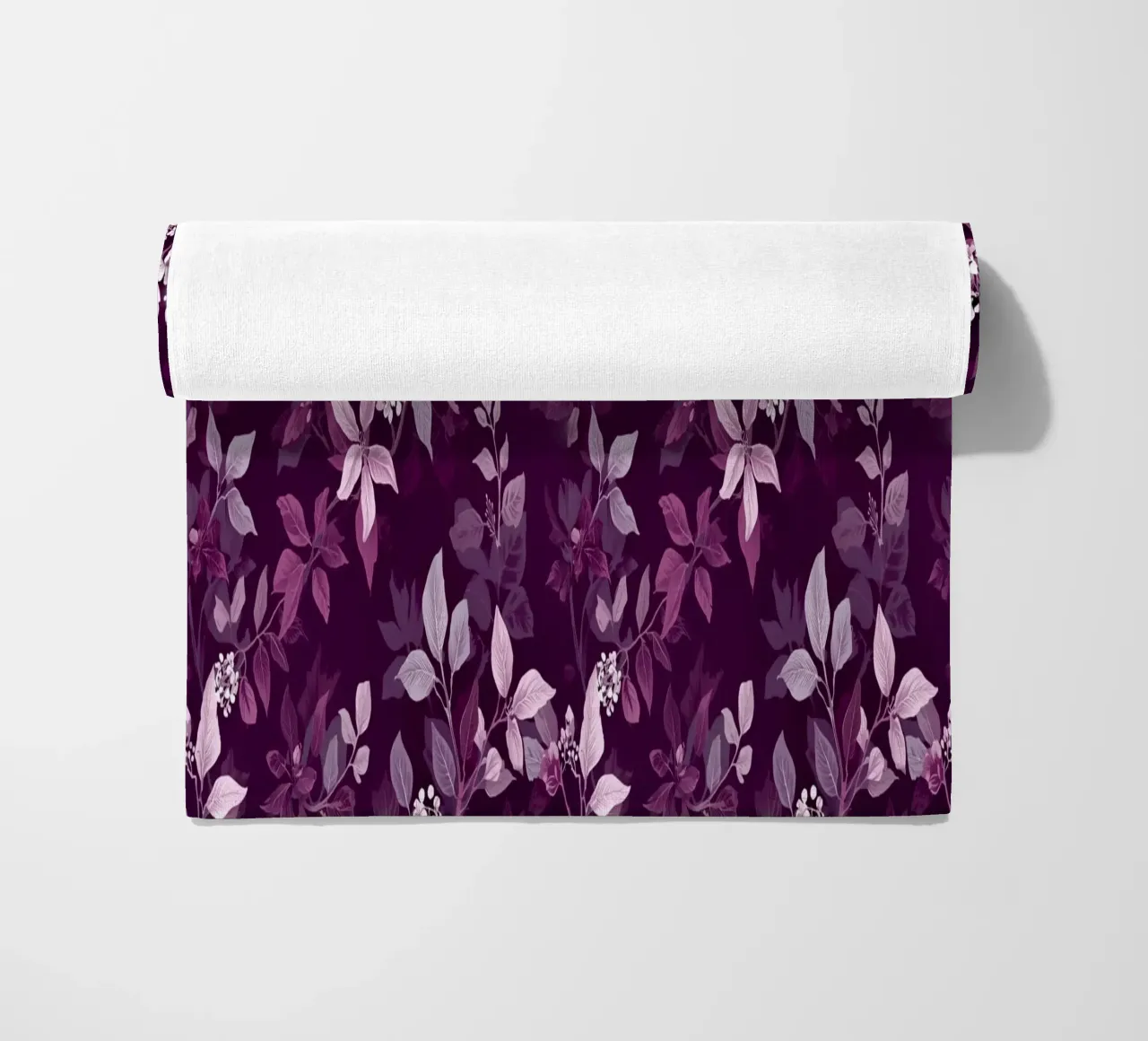 Purple Botanical Pattern telo mare da AzStore11