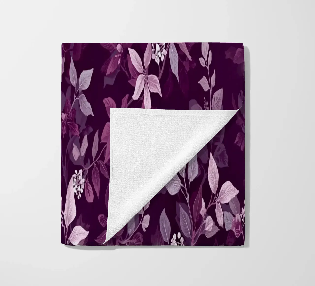 Purple Botanical Pattern telo mare da AzStore11