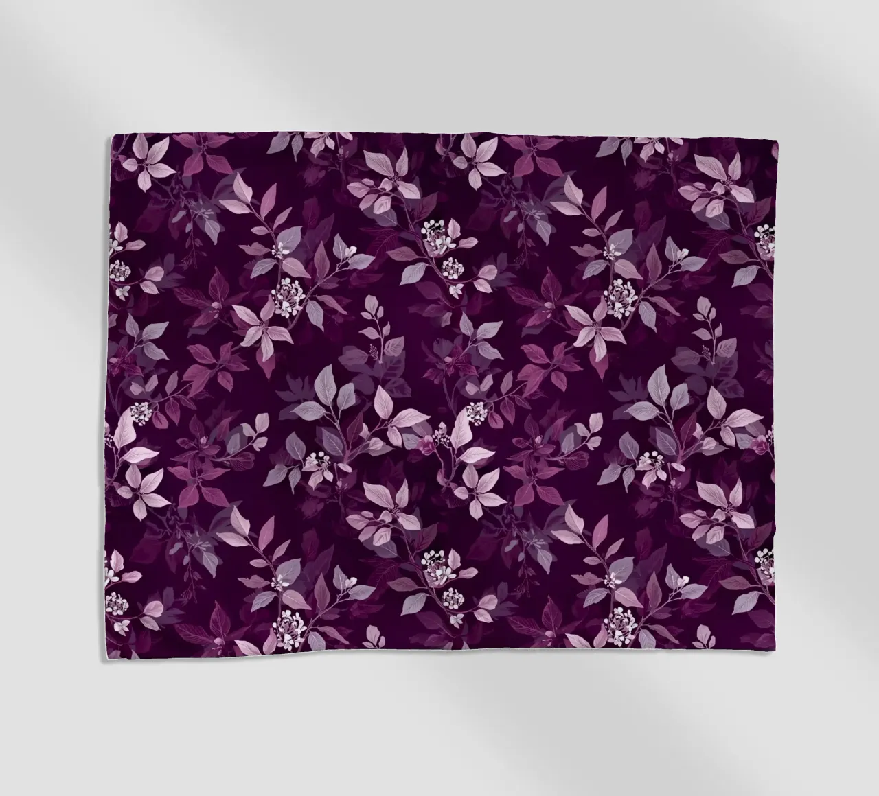 Purple Botanical Pattern telo mare da AzStore11