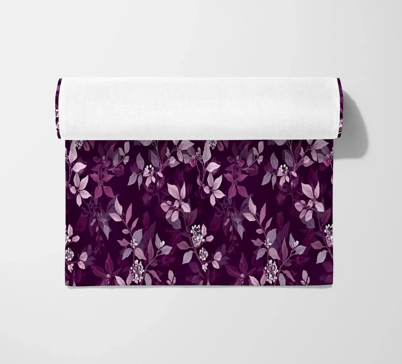 Purple Botanical Pattern telo mare da AzStore11