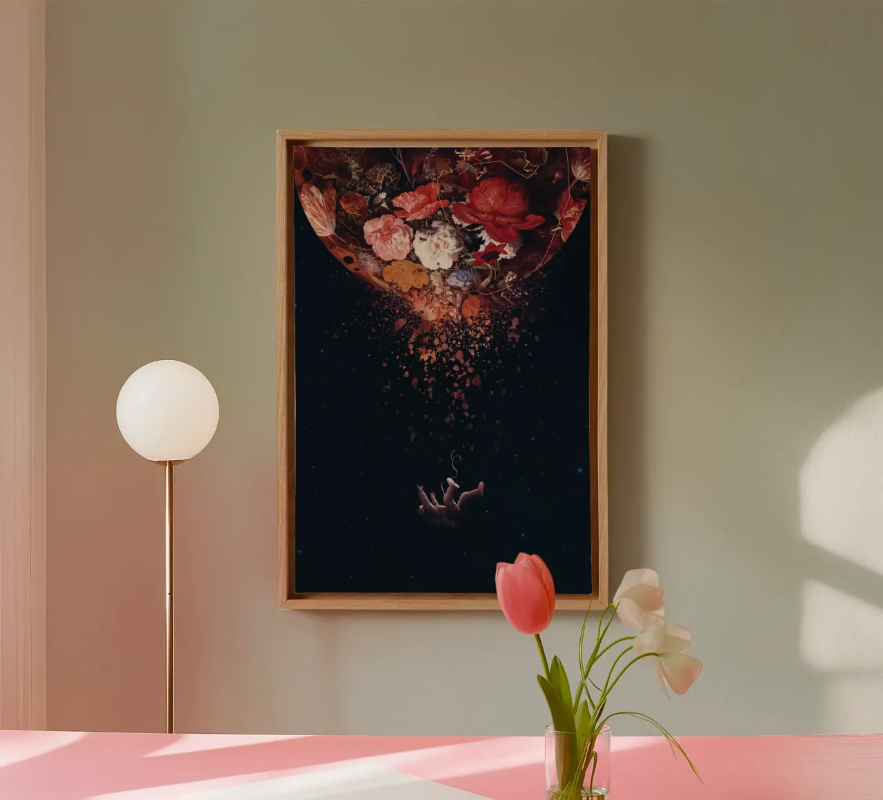 Enkel Dika - Beautiful Illusion canvas met Baklijst van The Artcircle