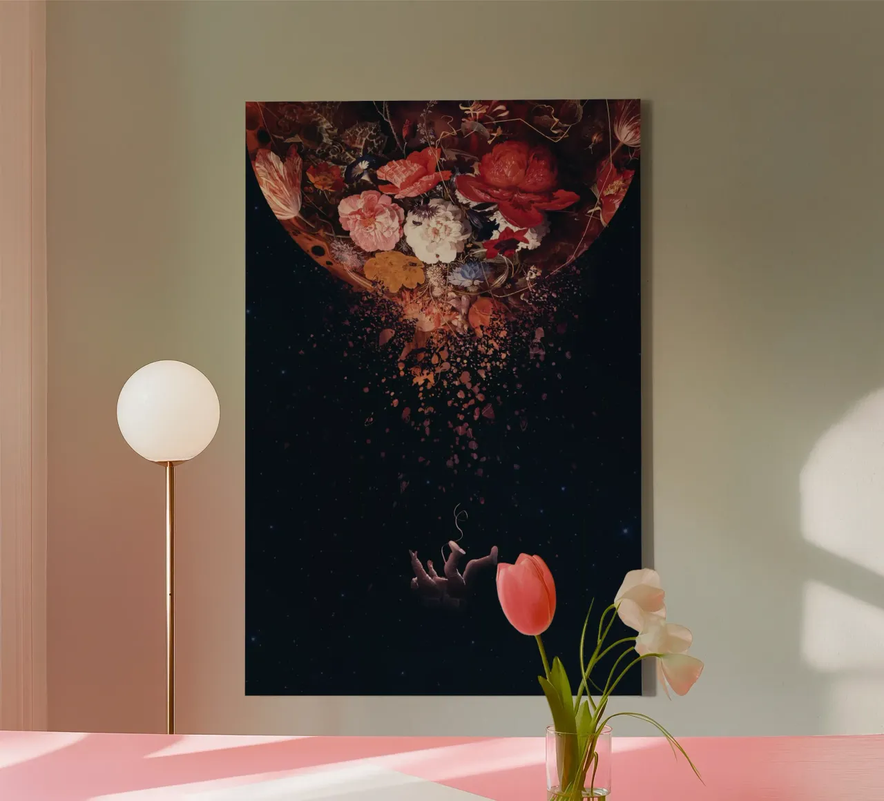Enkel Dika - Beautiful Illusion canvas met Baklijst van The Artcircle