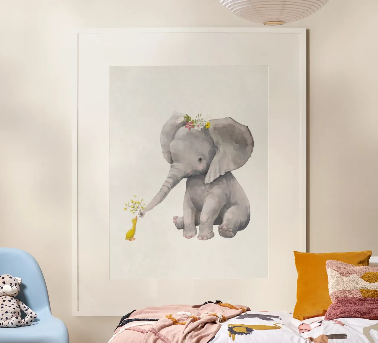 Elefante e anatra poster da earl BM