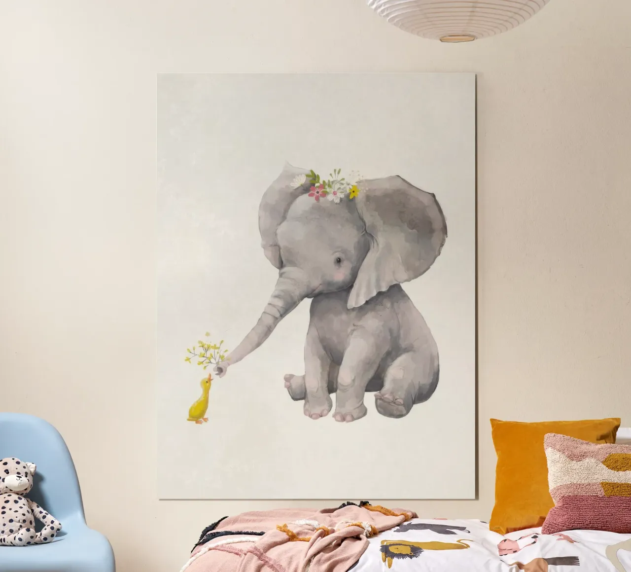 Elefante e anatra poster da earl BM
