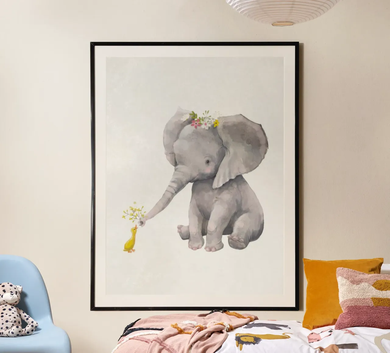 Elefante e anatra poster da earl BM