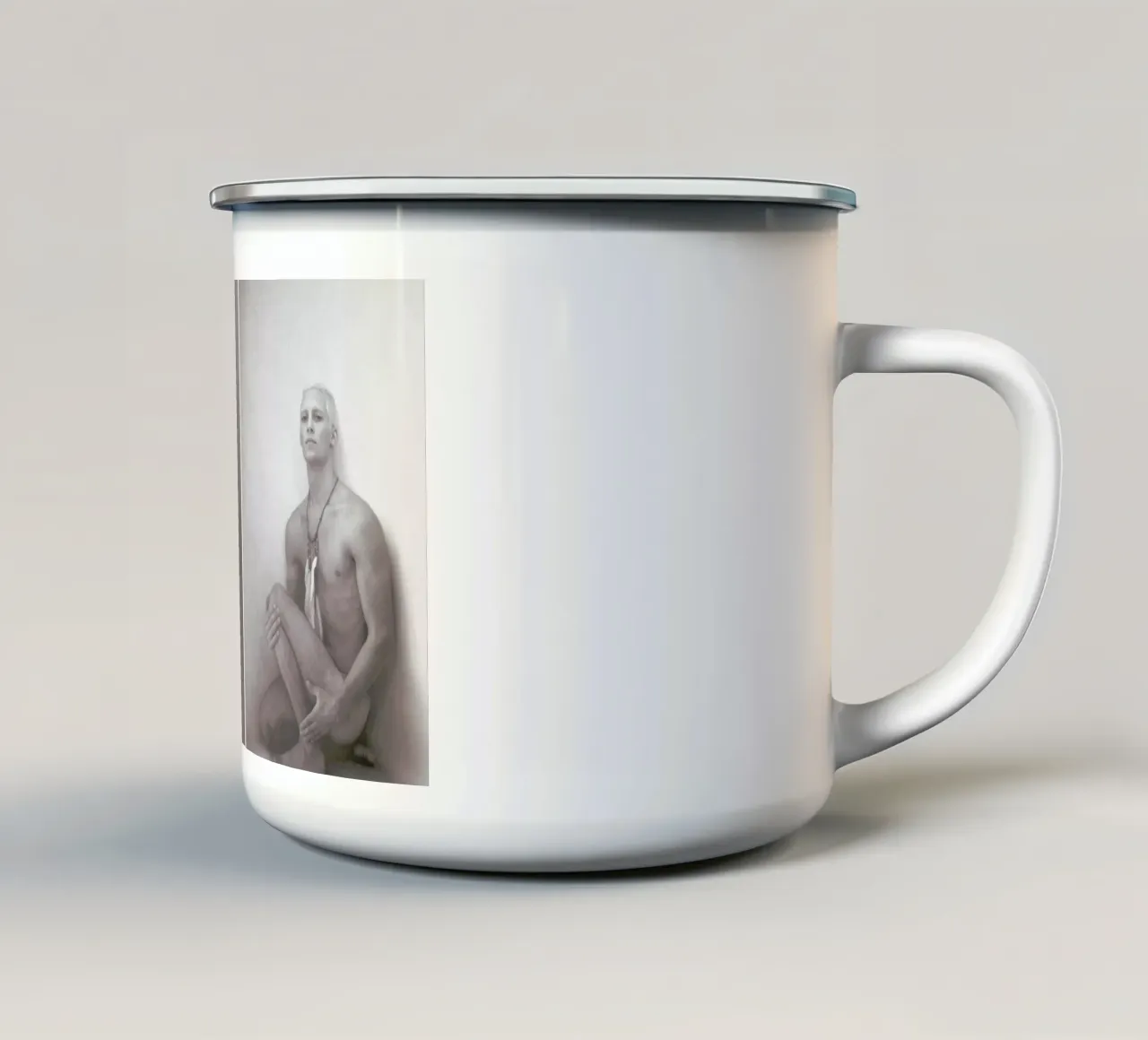 Smoke tazza in smalto da George Griefy