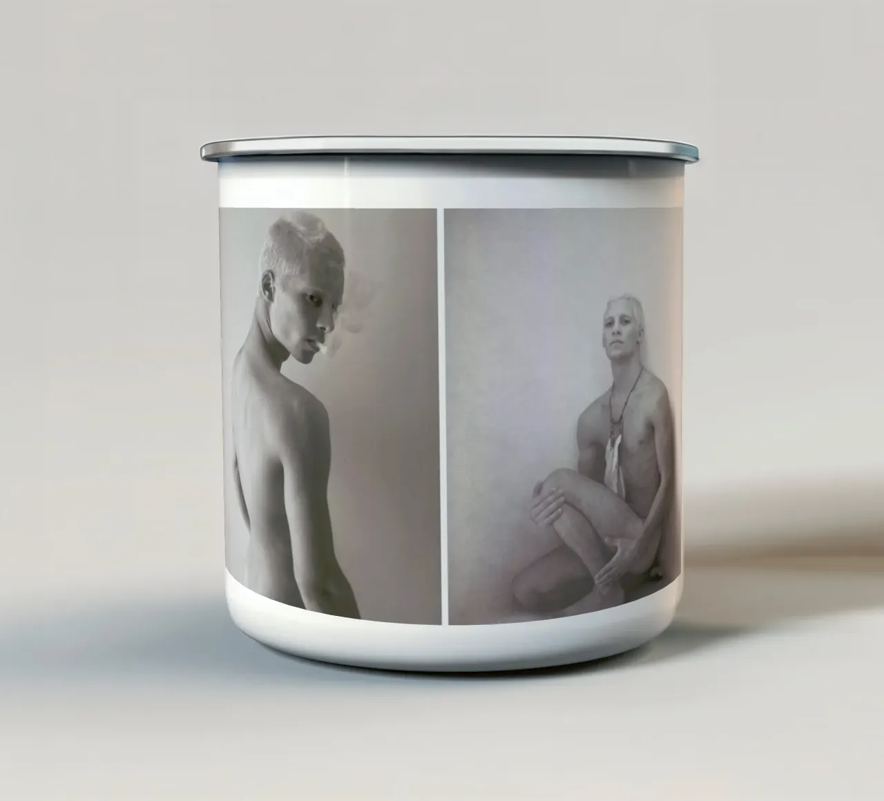 Smoke tazza in smalto da George Griefy