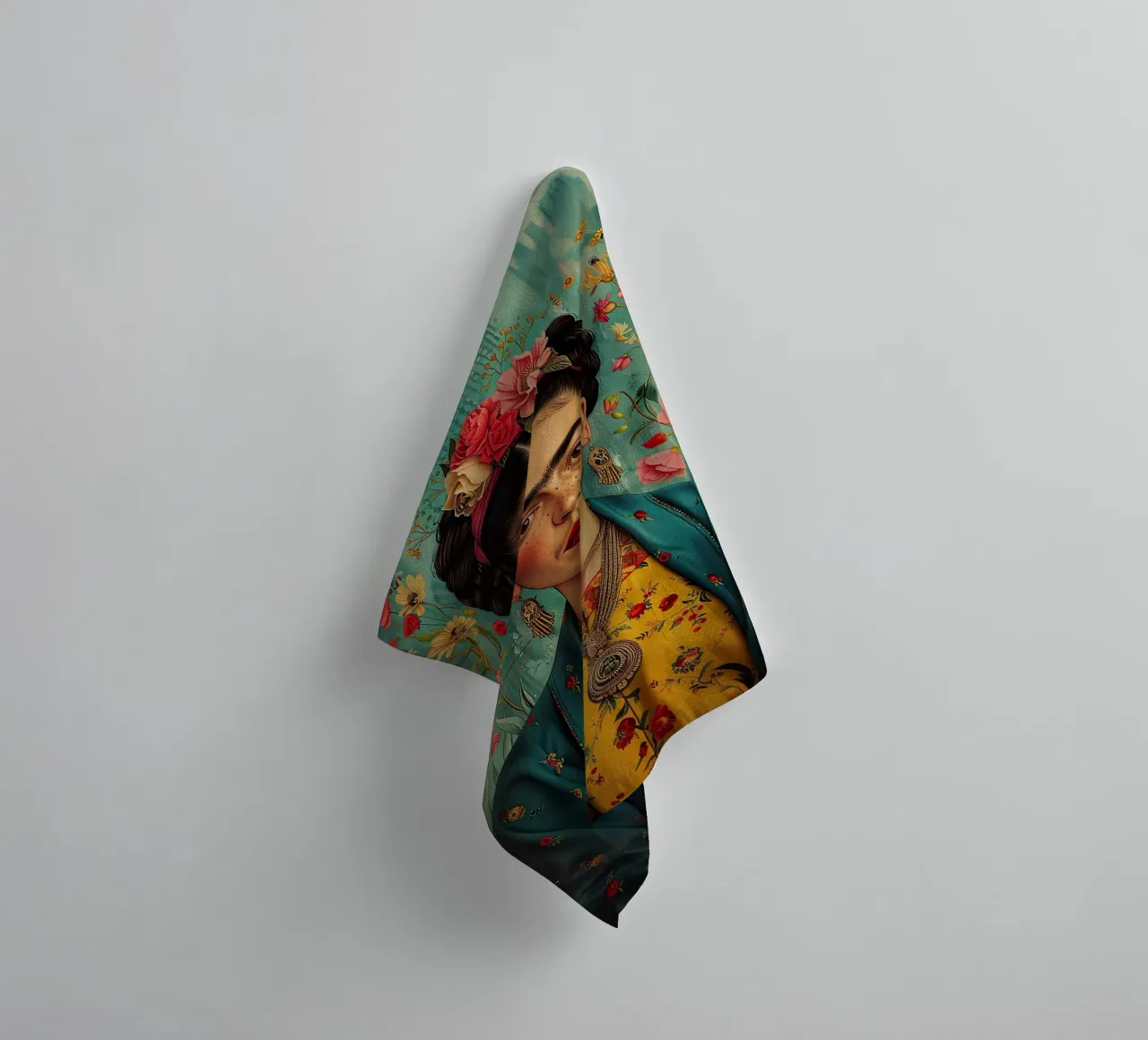 Frida Kahlo "Creative Rebellion" asciugamano da bagno da Fantasias Florales