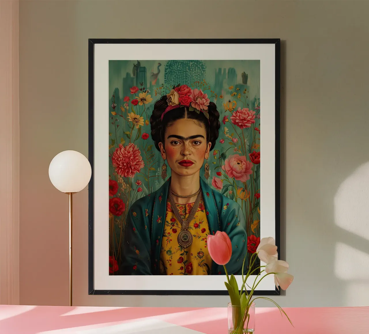 Frida Kahlo "Creative Rebellion" hahnemühle by Fantasias Florales