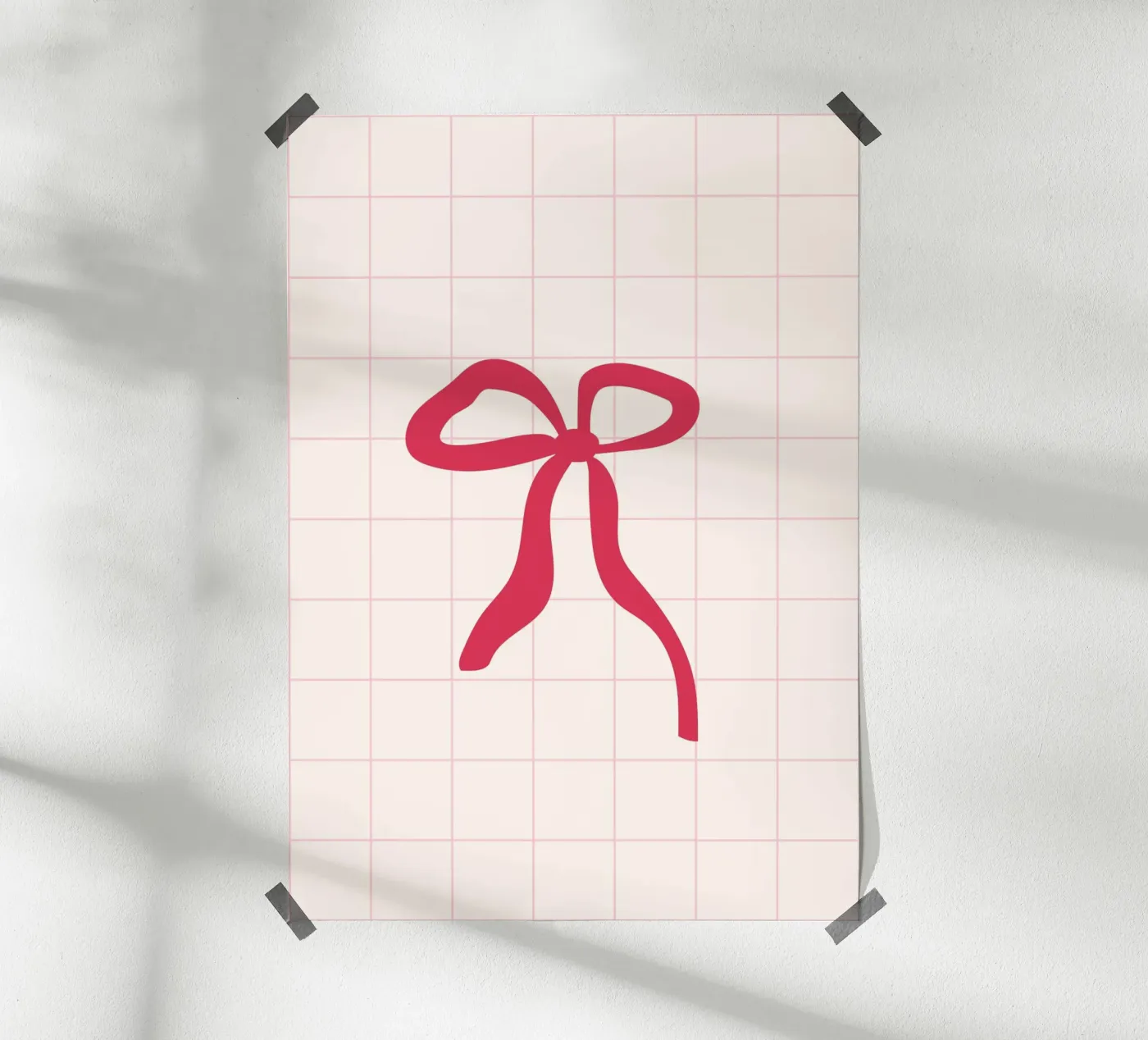 Loop on chequered poster by janamossmann