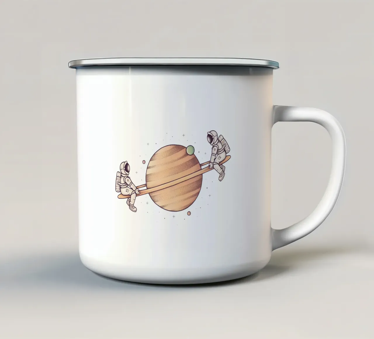 Enkel Dika - Cosmic Fun tazza in smalto da The Artcircle