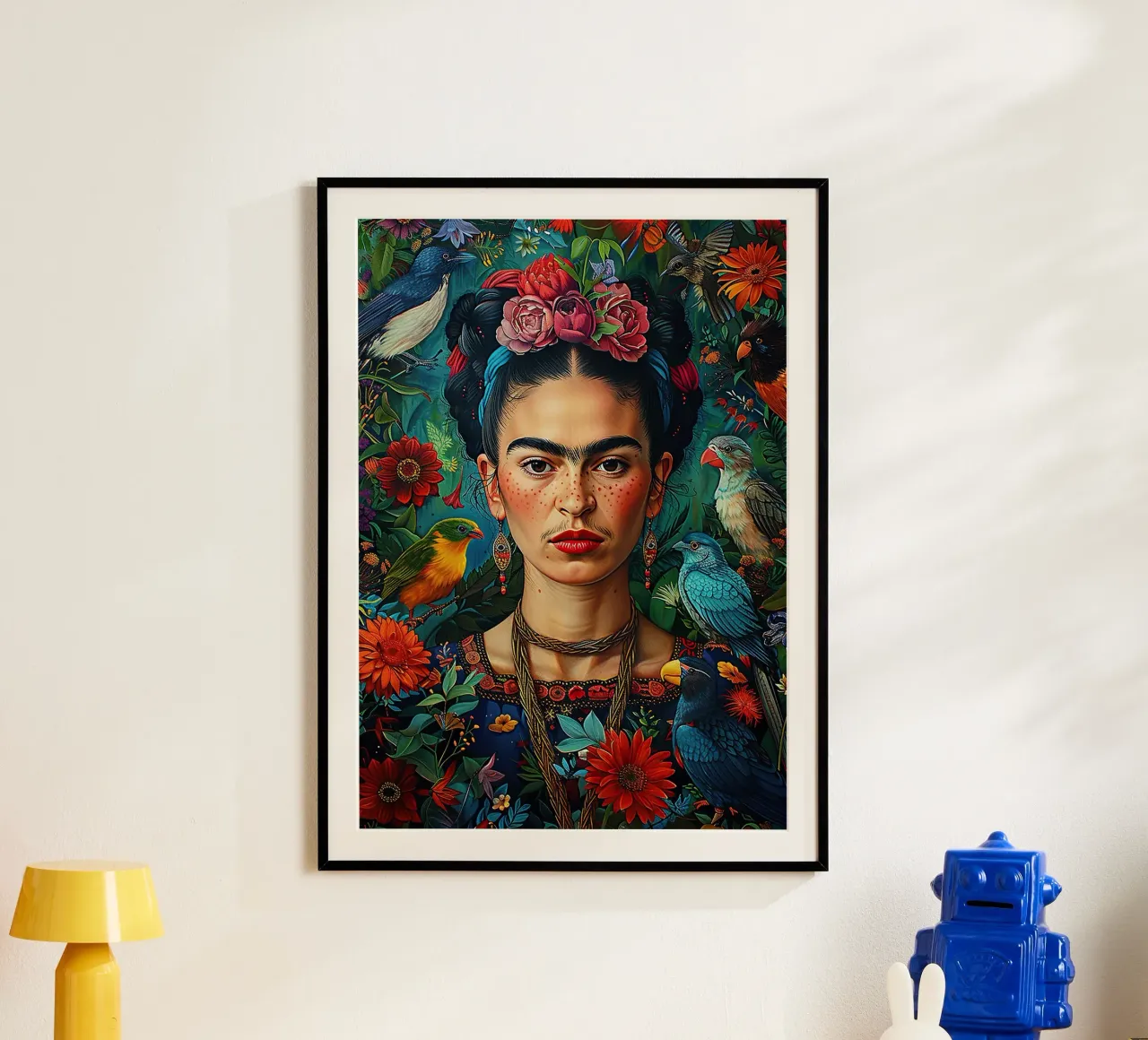 Frida Kahlo "Strength in Silence" carta hahnemühle da Fantasias Florales