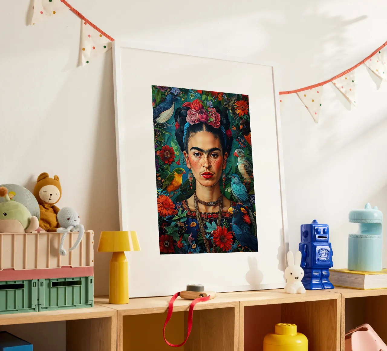 Frida Kahlo "Strength in Silence" carta hahnemühle da Fantasias Florales
